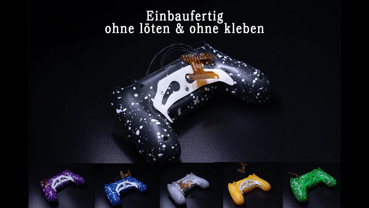 PS4 Controller Umbau Kit V2, ohne löten & ohne kleben in weniger als 15 min. zum Scuf