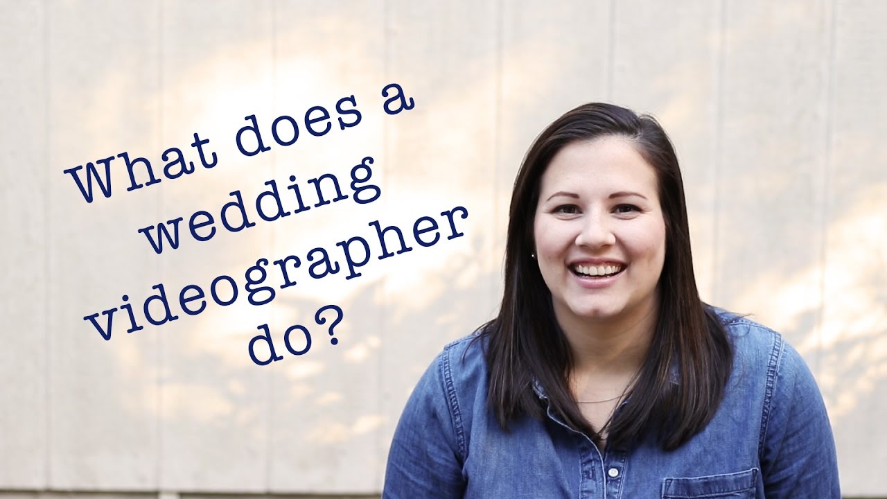 What does a wedding videographer do?