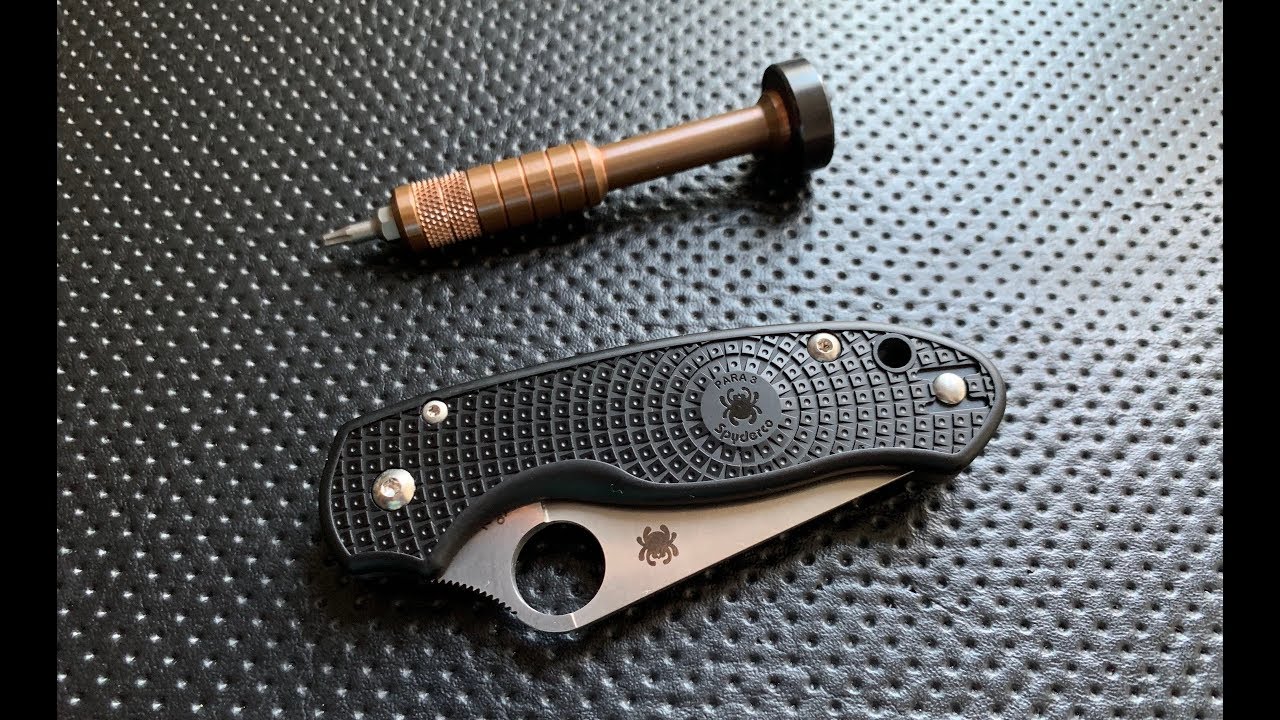 How to disassemble and maintain the Spyderco Para3 Lightweight Pocketknife