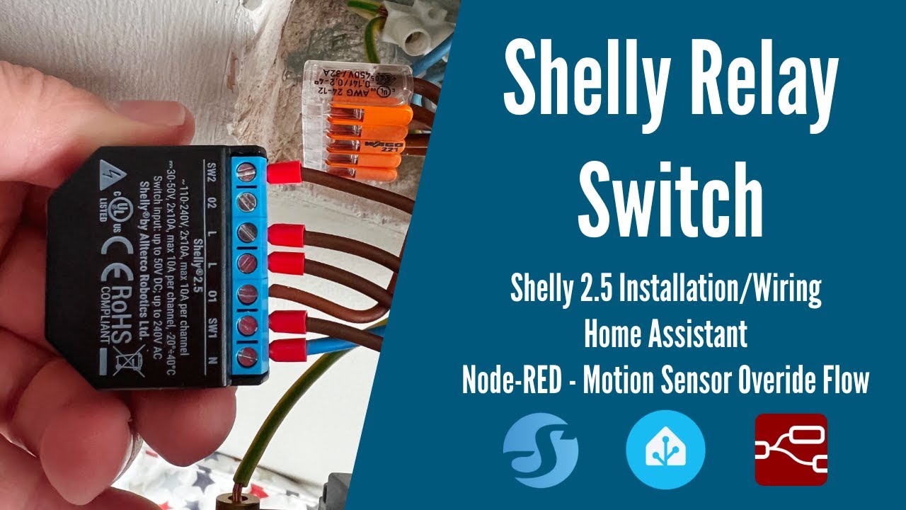 Shelly Relay Switch - Installation and configuration as motion sensor override