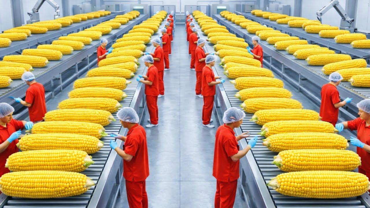 Inside a Modern Corn Factory: The Corn Production Process Step by Step (Full Process)