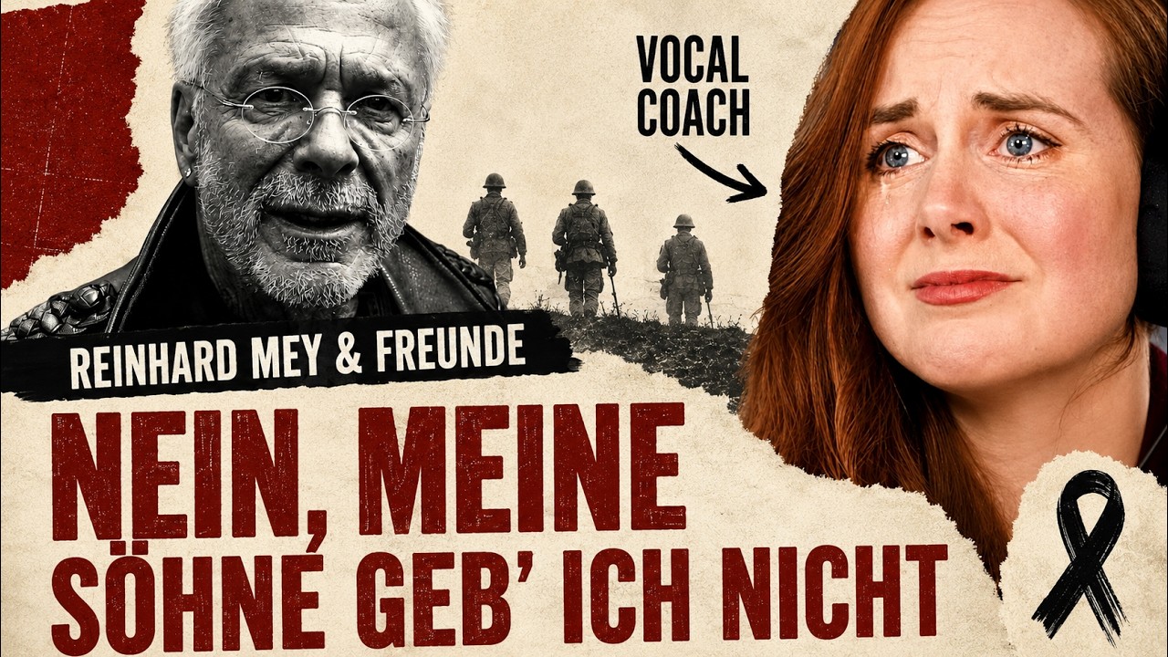 Мощно 🇩🇪 | Reinhard Mey & Freunde - Nein, meine Söhne geb' ich nicht | Анализ вокального тренера
