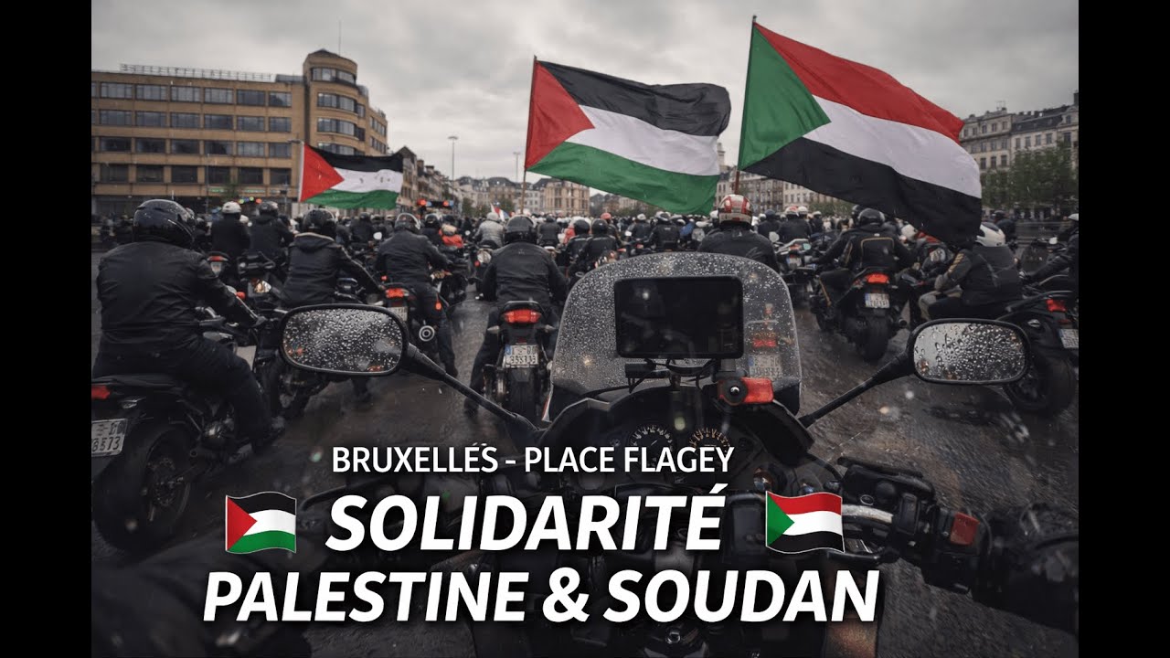 🇧🇪🇲🇦🇵🇸🇸🇩 Bruxelles se lève à moto | Manifestation motards – #SamuraiRaiders (MotoVlog hors serie)