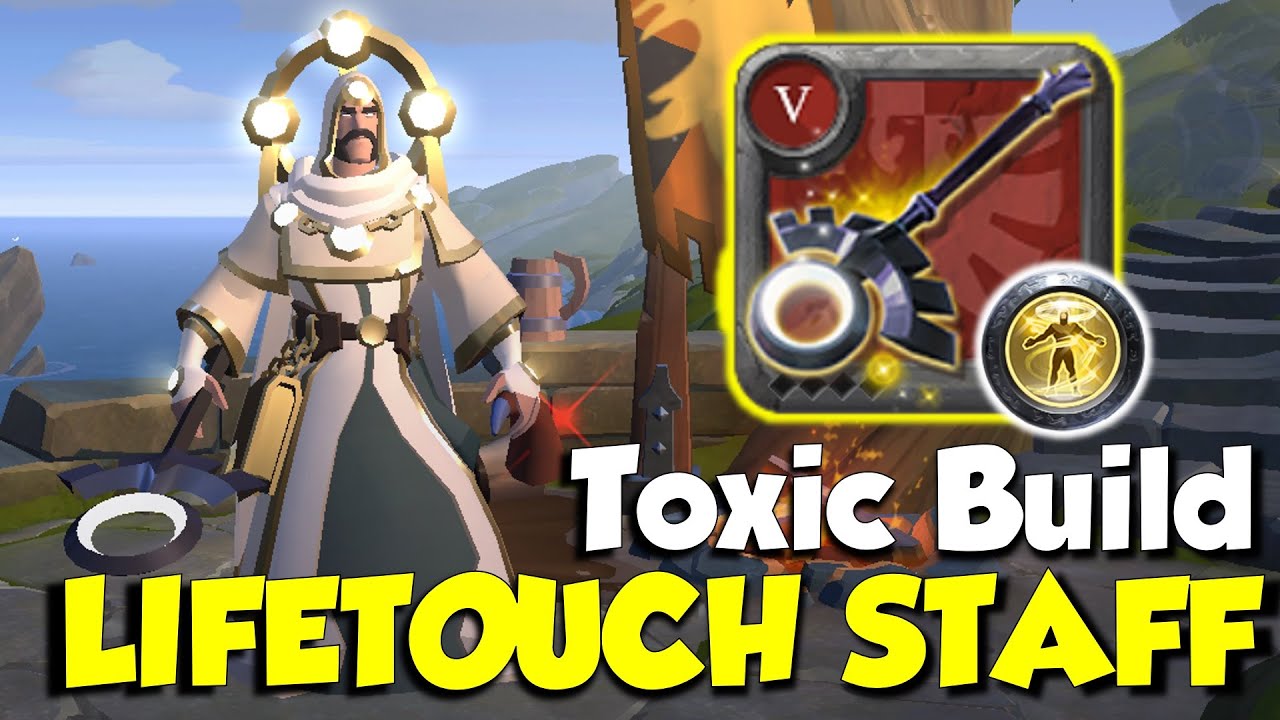 Toxic LIFETOUCH STAFF Build | Solo PvP | Albion Online | Top Builds For Beginners