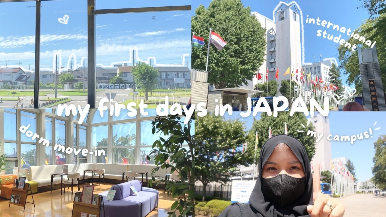 ♡ my first days in Japan! dorm move-in, going to campus, unpacking, shopping, and more ♡