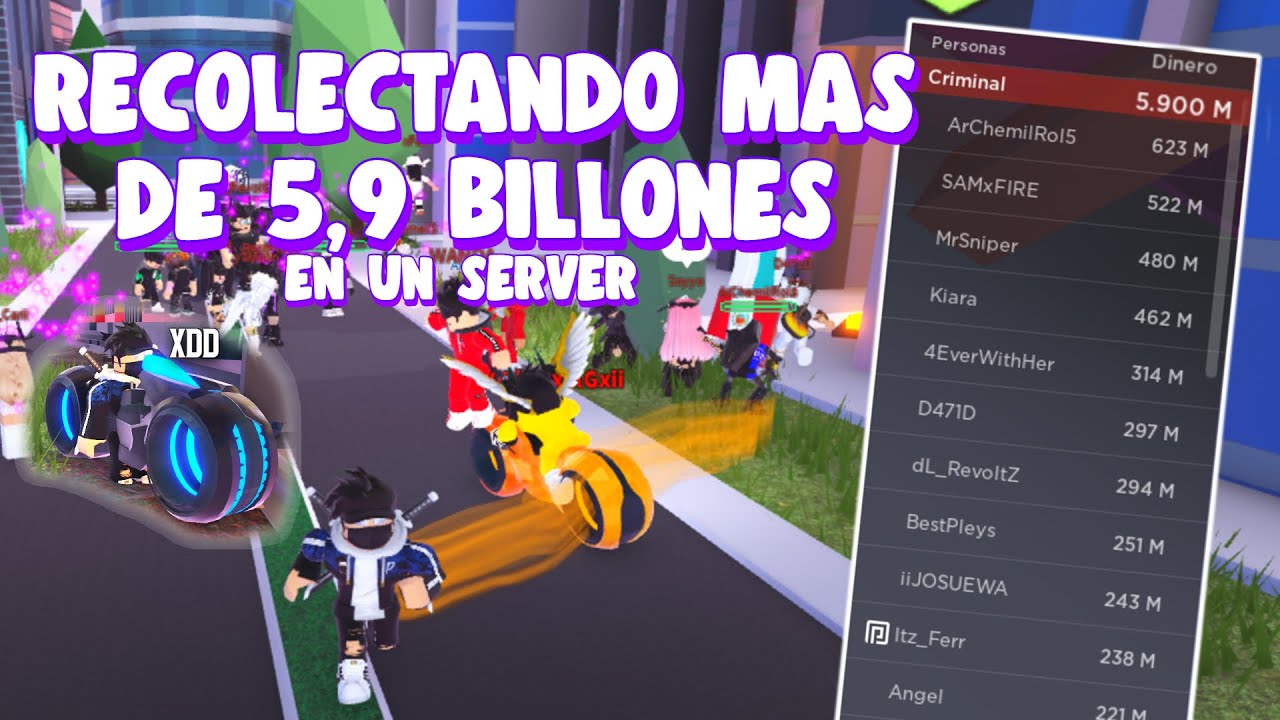 🤑JUNTANDO MÁS DE 5,9 BILLONES💸 en un SOLO SERVIDOR  Momentos divertidos Jailbreak 2021