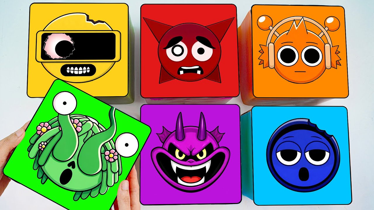 💖Поделки из бумаги💖 Распаковка слепой коробки Incredibox Sprunki! Угадайте, кто такой персонаж Sp...