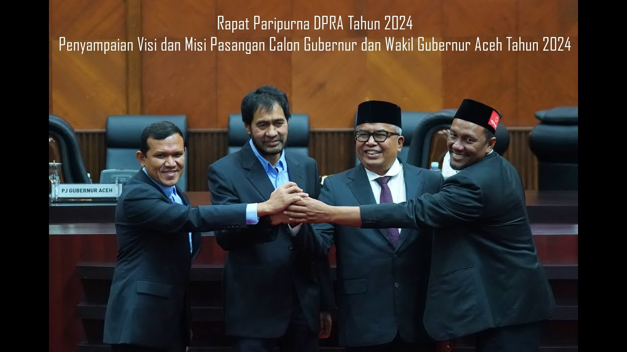 Penyampaian Visi-Misi Pasangan Calon Gubernur Dan Wakil Gubernur Aceh Tahun 2024