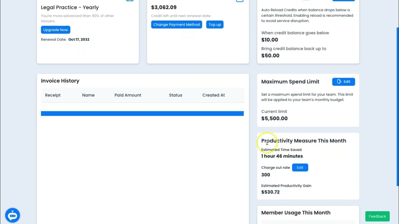 Managing Billing and Limits