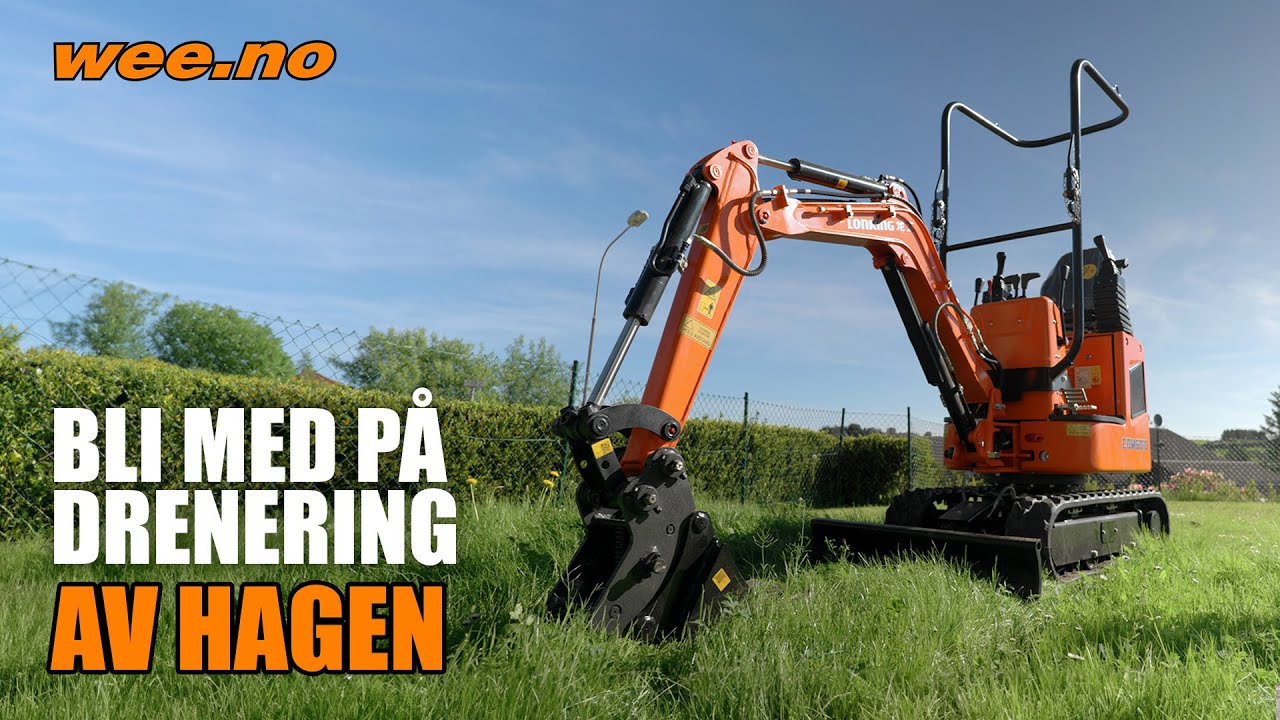 Sjekk ut Lonking 6010 - 1000kg graver i sitt rette miljø | Kundevideo