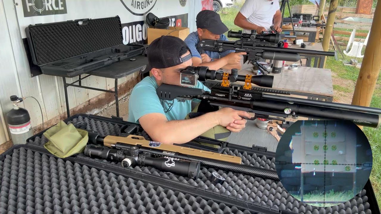 Probando rifle pcp AEA Challenger pro calibre 22 (SORPRENDE SU POTENCIA).