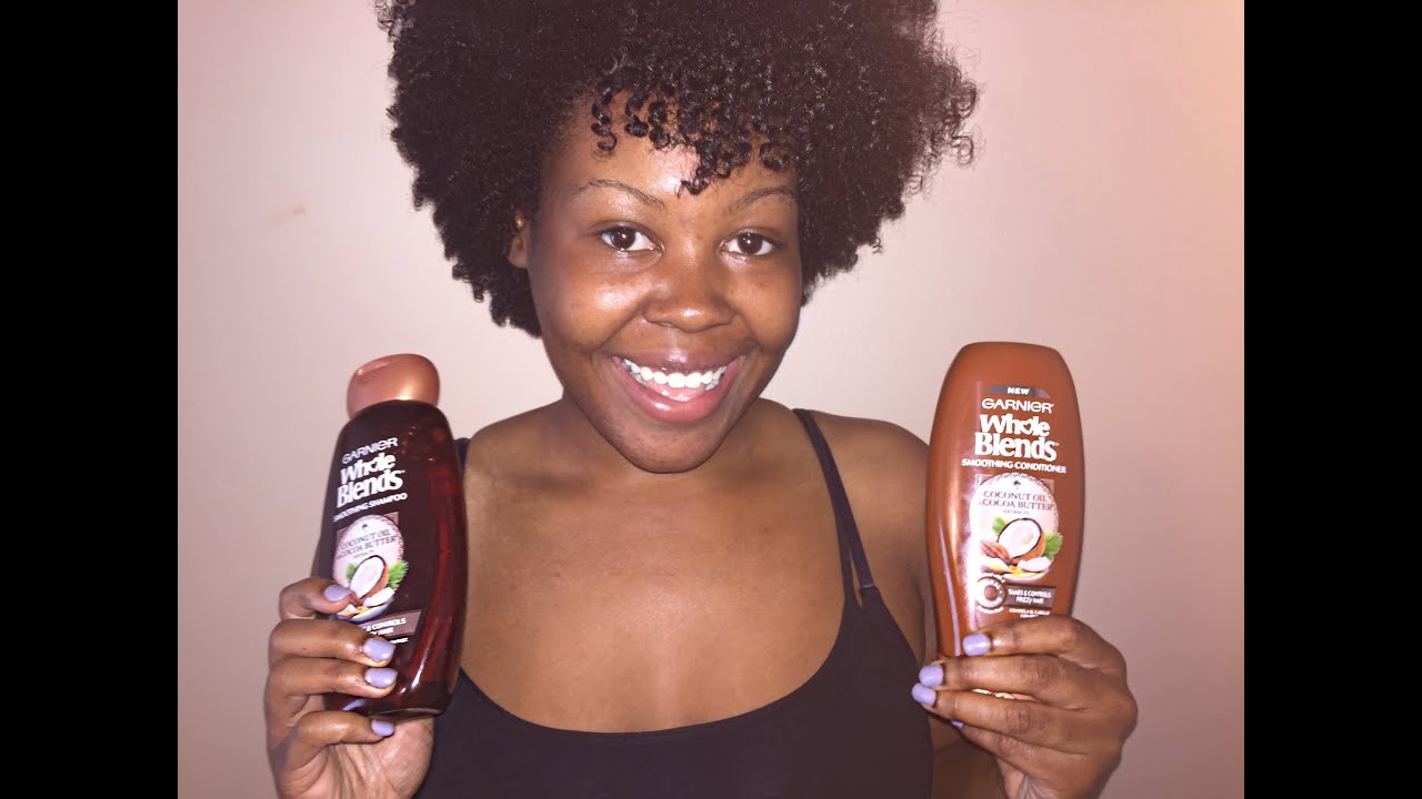 Garnier Whole Blends Smoothing Shampoo & Conditioner | Review & Demo