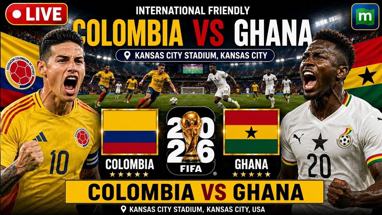 🔴 Colombia vs Ghana LIVE | FIFA World Cup 2026 | COL v GHA Full Match Live Today | N18G