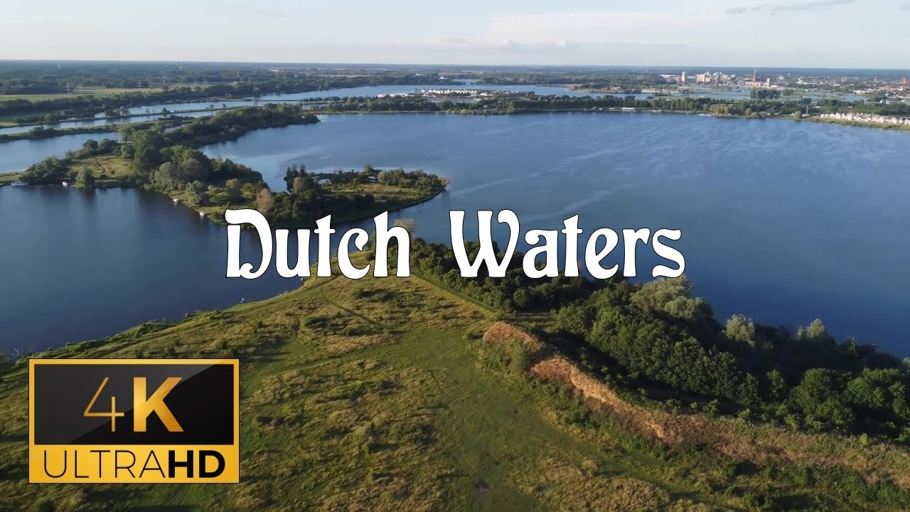 Flyover at the Oolderplas in Roermond | Relaxing Music