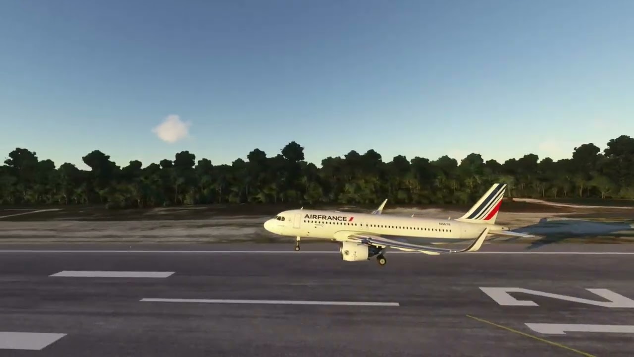 A320 Landing Mexico Cancun MMUN Air France Airbus MSFS