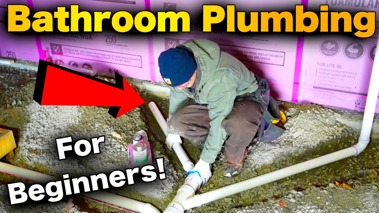 Basement Bathroom Rough-In Plumbing | Step-by-Step DIY!