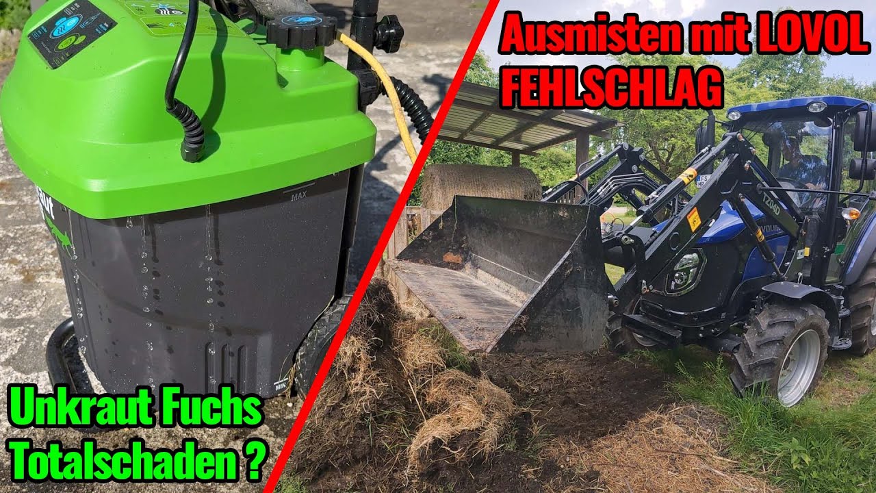 Unkrautfuchs Totalschaden nach Winter? | Ausmisten mit dem LOVOL M504 Fehlschlag | Yanmar F17d