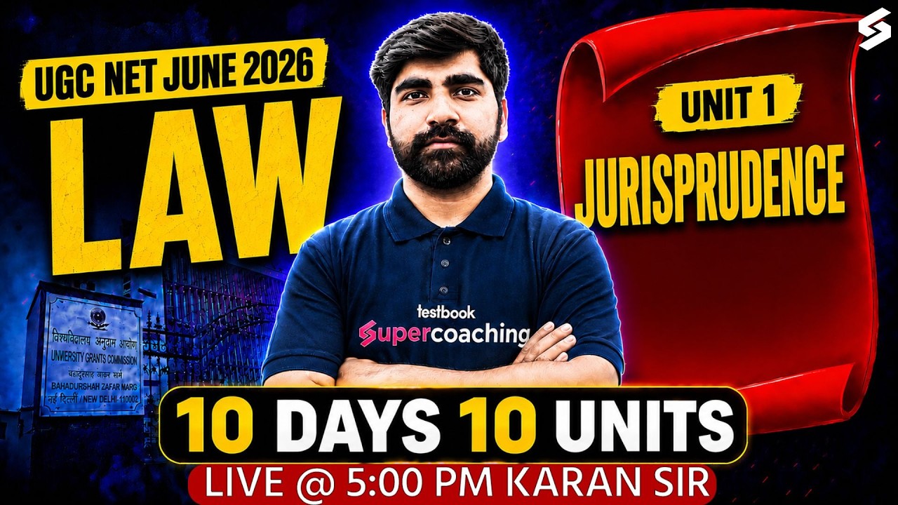 UGC NET Law Preparation 2026 | UGC NET Law Unit 1 | Jurisprudence UGC NET Law By Karan Sir
