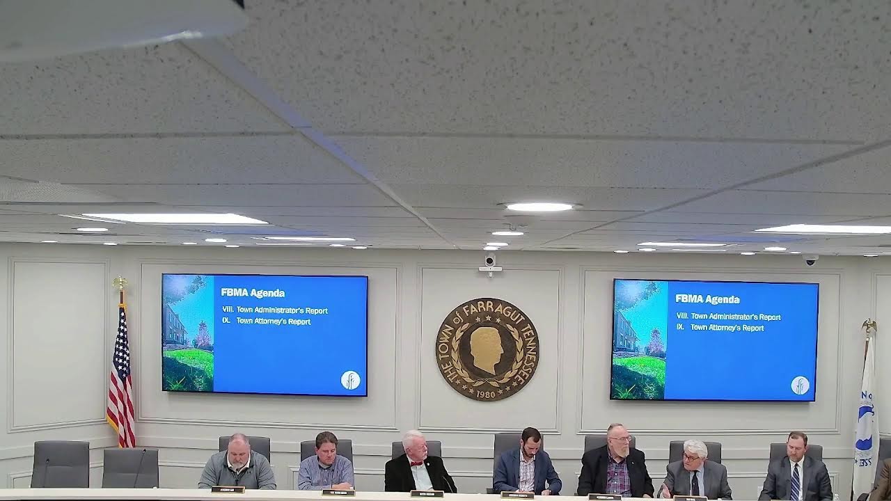 Farragut Board of Mayor and Alderman December 11th 2025
