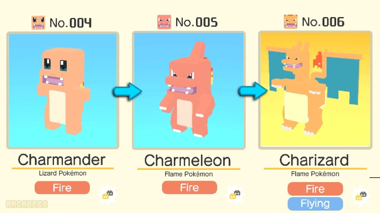 Charmander Evolved Into Charmeleon and Charizard | Pokemon Charmander Evolution | Pokémon Quest