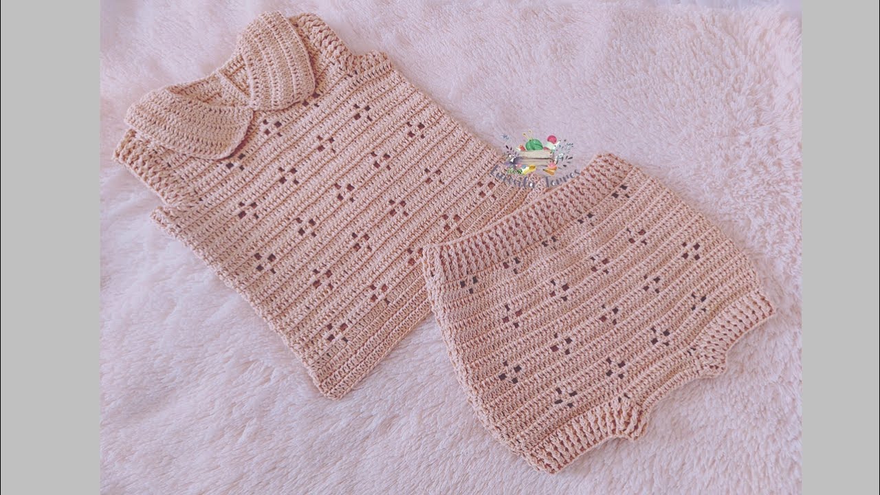 BRAGUITAS A CROCHET PARA BEBÉ  PASO A PASO - UNISEX 0 A 3 MESES