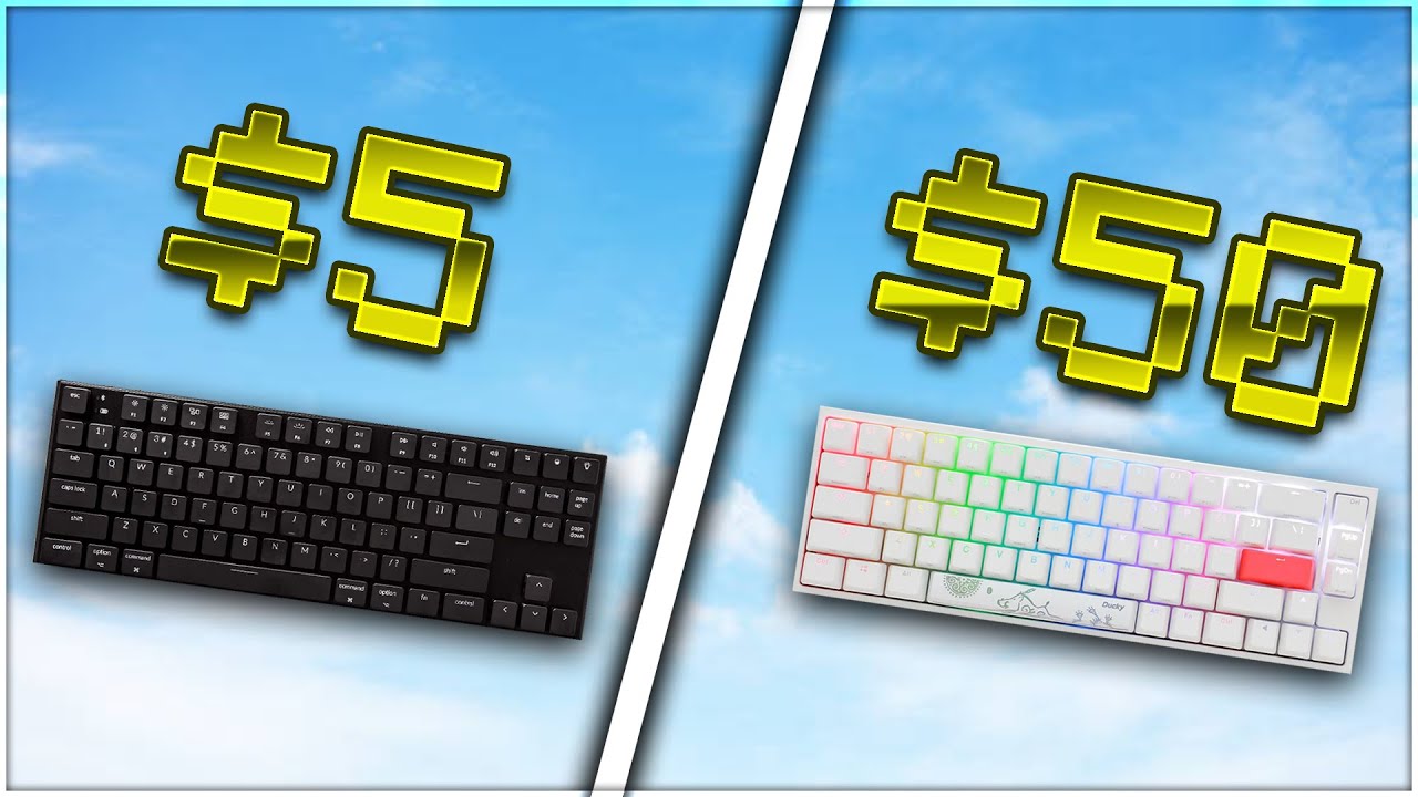5$ Keyboard vs 50$ Keyboard (Hypixel Bedwars)