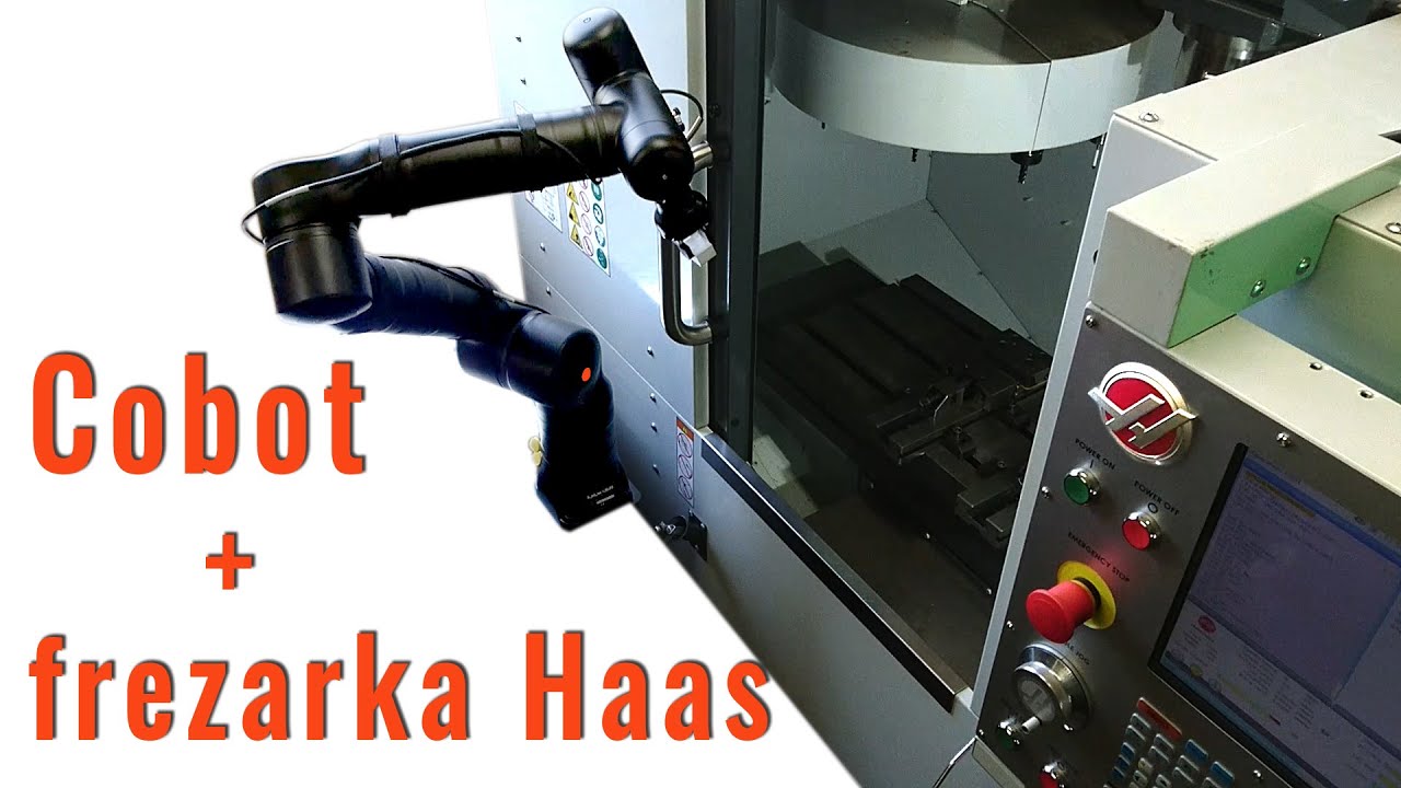Cobot i frezarka Haas | Obsługa maszyny CNC