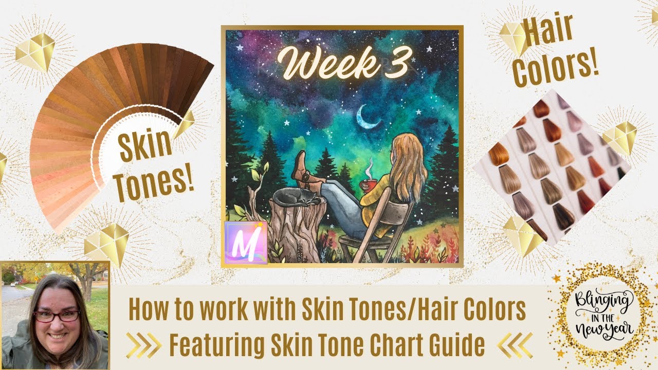 How to change out skin tones & hair colors in your diamond painting -  #blinginginthenewyear2025