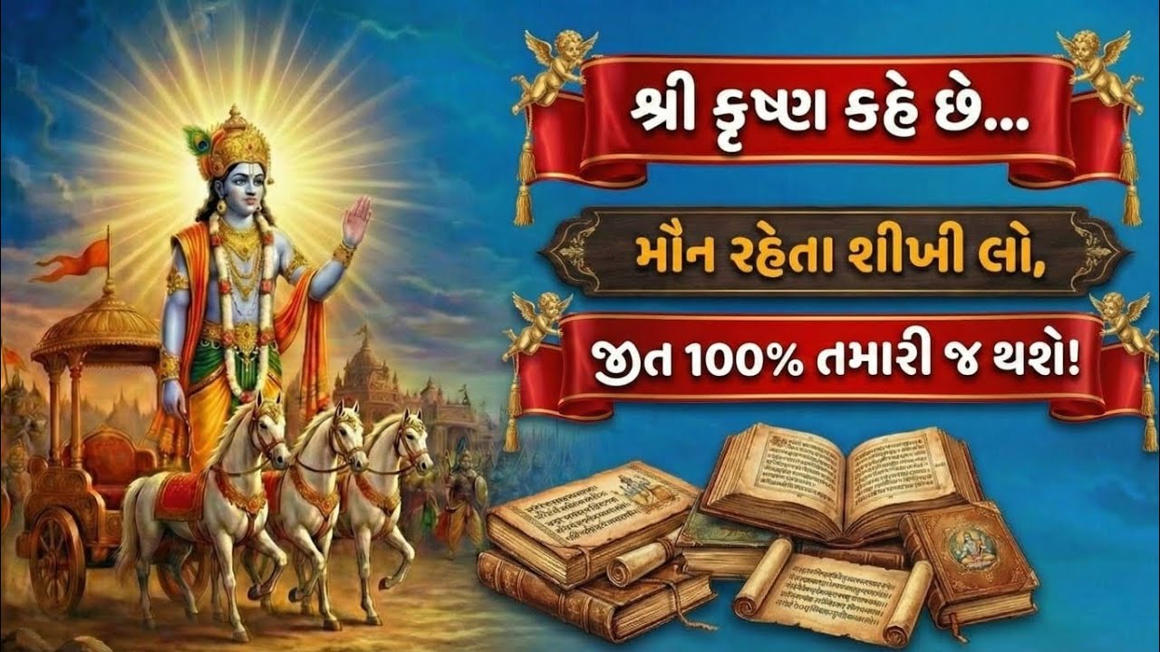 ​શ્રી કૃષ્ણ કહે છે - બસ આ ૧ કામ કરો, બધી ચિંતા દૂર થશે! 🌸