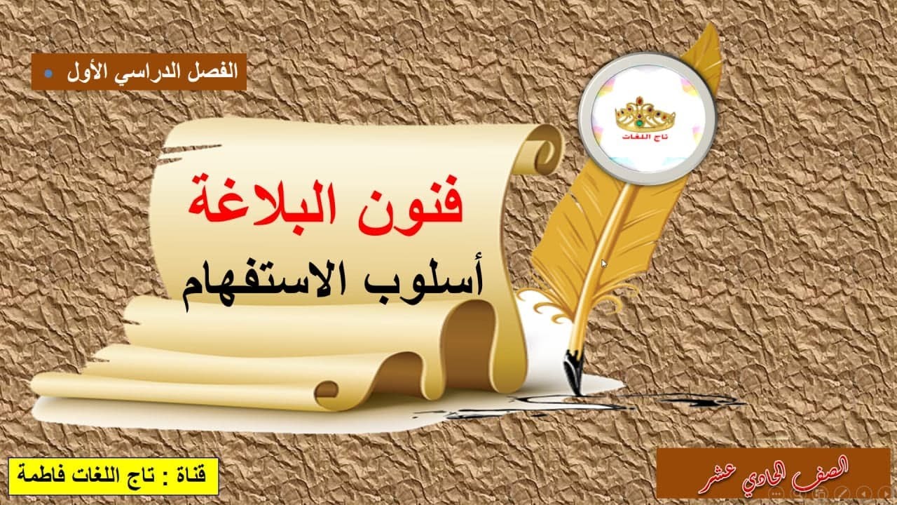 أسلوب الاستفهام / بلاغة