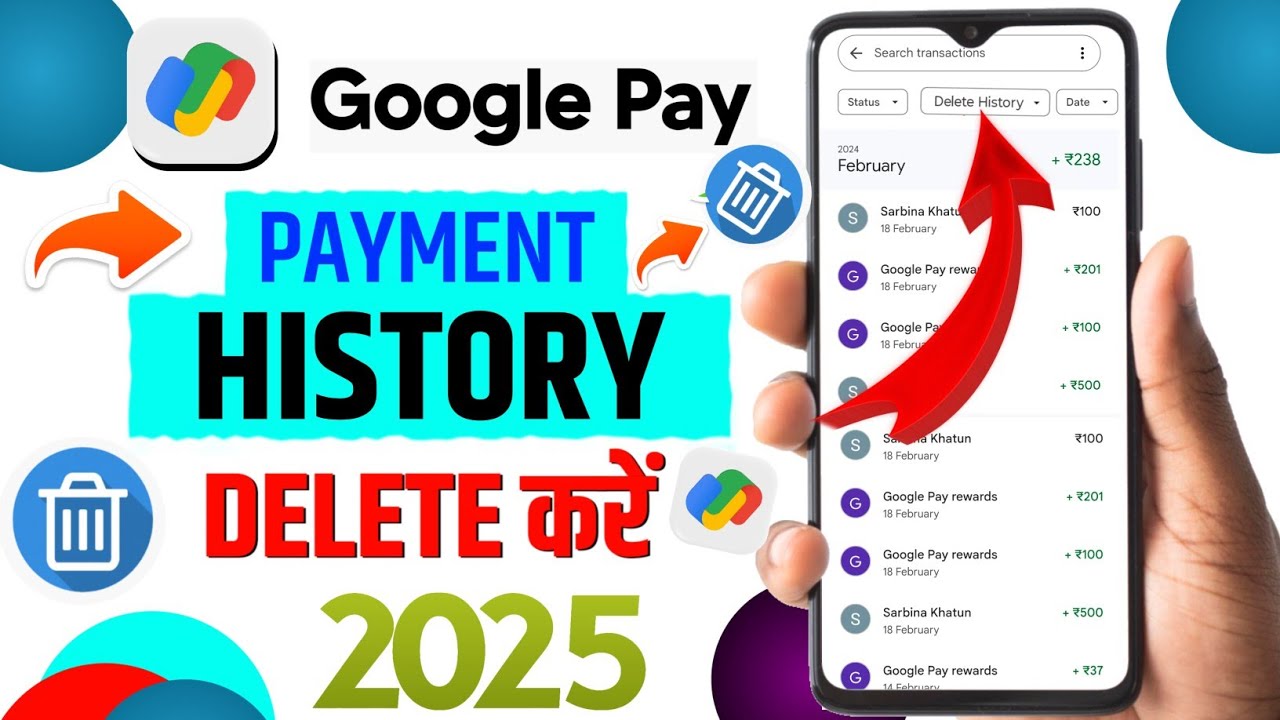 Gpay Ka Transaction History Kaise Delete Kare | Gpay Transaction History Delete | Delete Transaction