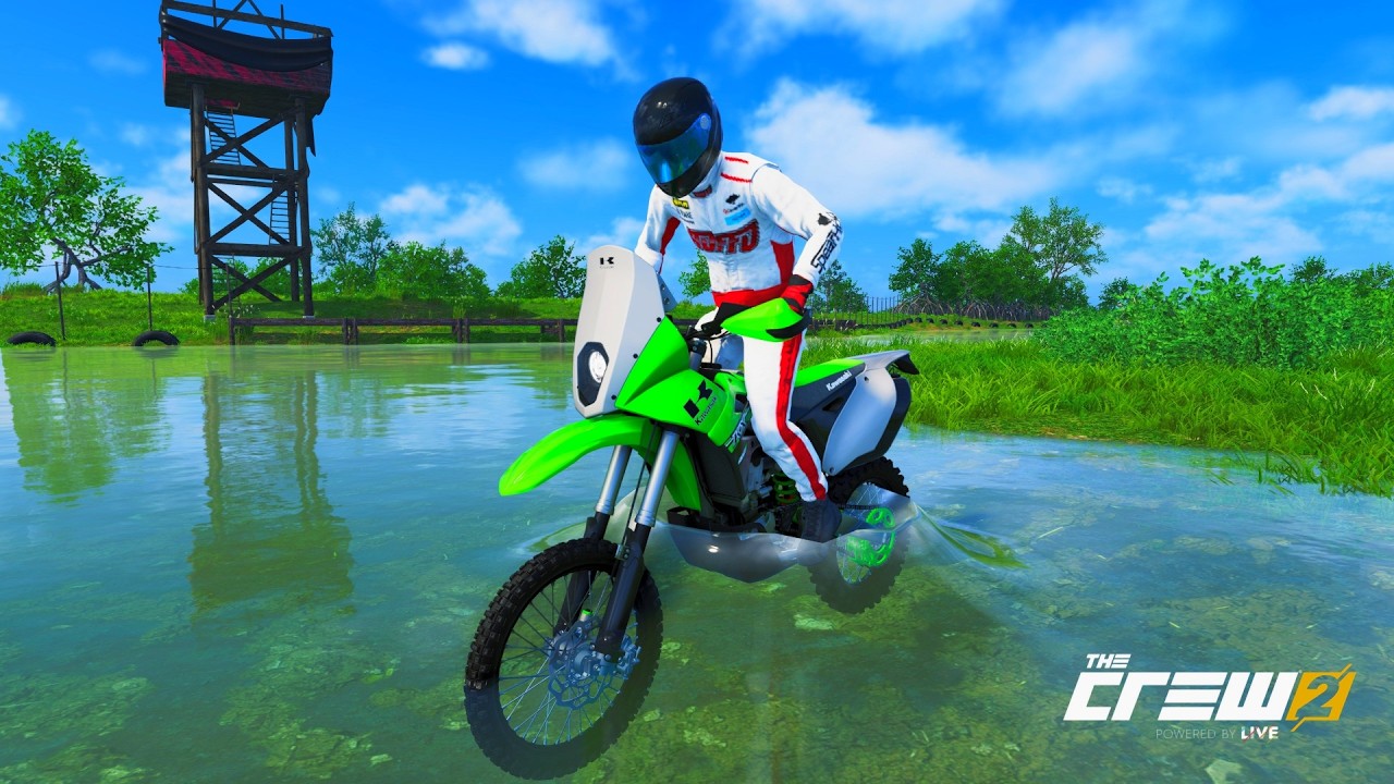 ¡KAWASAKI KX450F CRUZANDO RIOS A ALTAS VELOCIDADES! | The Crew 2