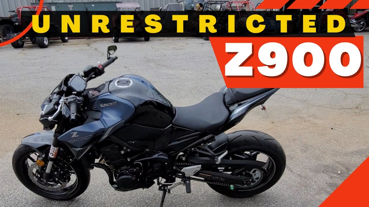 Kawasaki Z900 2022 года выпуска без ограничений, с прошивкой блока управления Moore Mafia и выхло...