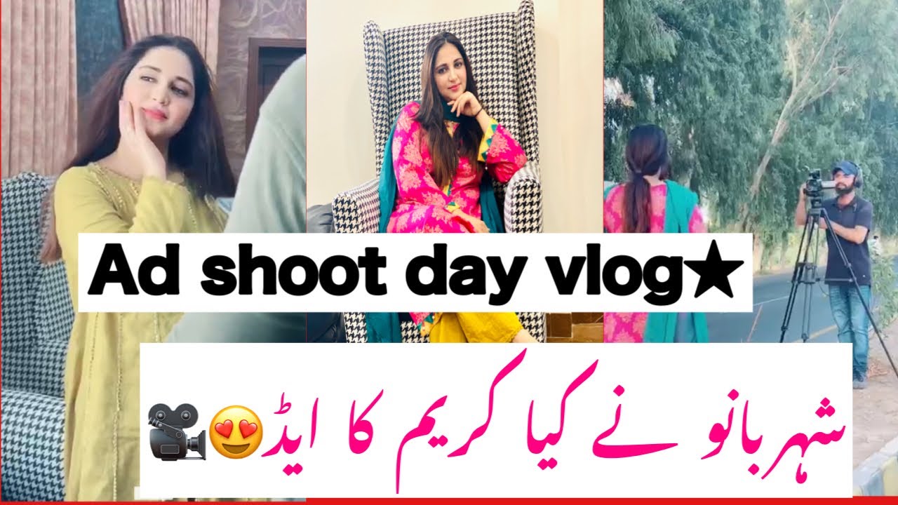 Shoot day vlog 🎥|fairness cream ad shoot☺️