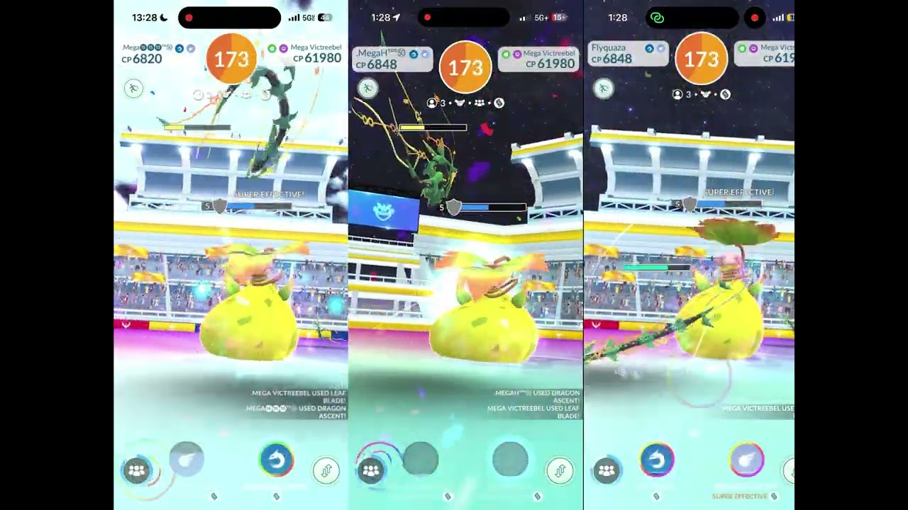 Super Mega Victreebel Trio (Razor Leaf/Leaf Blade) , NWB, No Adventure Effect 