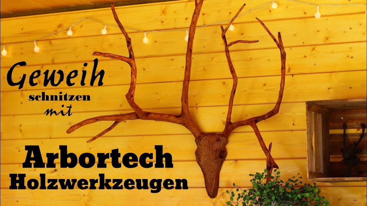 Hirschgeweih schnitzen mit Arbortech Werkzeugen