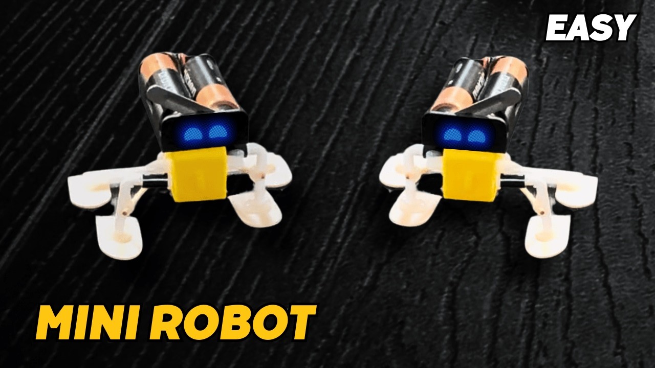 DIY Mini Robot: Simple Motorized Creation Using Everyday Materials | How to Make Mini Robot Easy Art