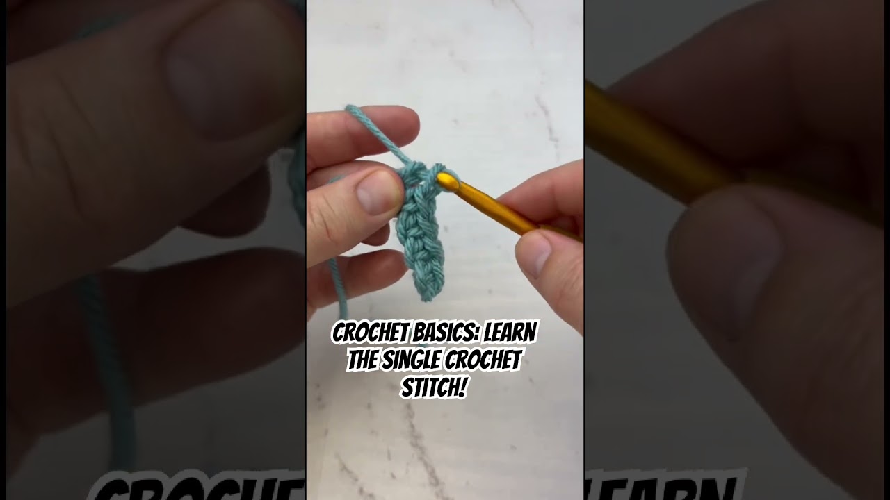 How to Single Crochet a Beginner Crochet Stitch Tutorial! Start your crochet journey here! #crochet
