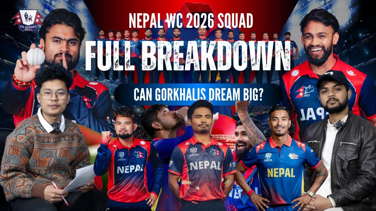 Nepal's T20 World Cup 2026 Squad – Deep Dive & Analysis!!
