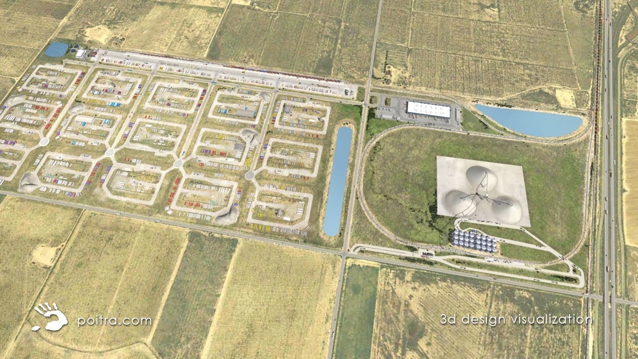 3D Animation of Frac Sand Development by POITRA Visual (Pecos Transmodal Yard)