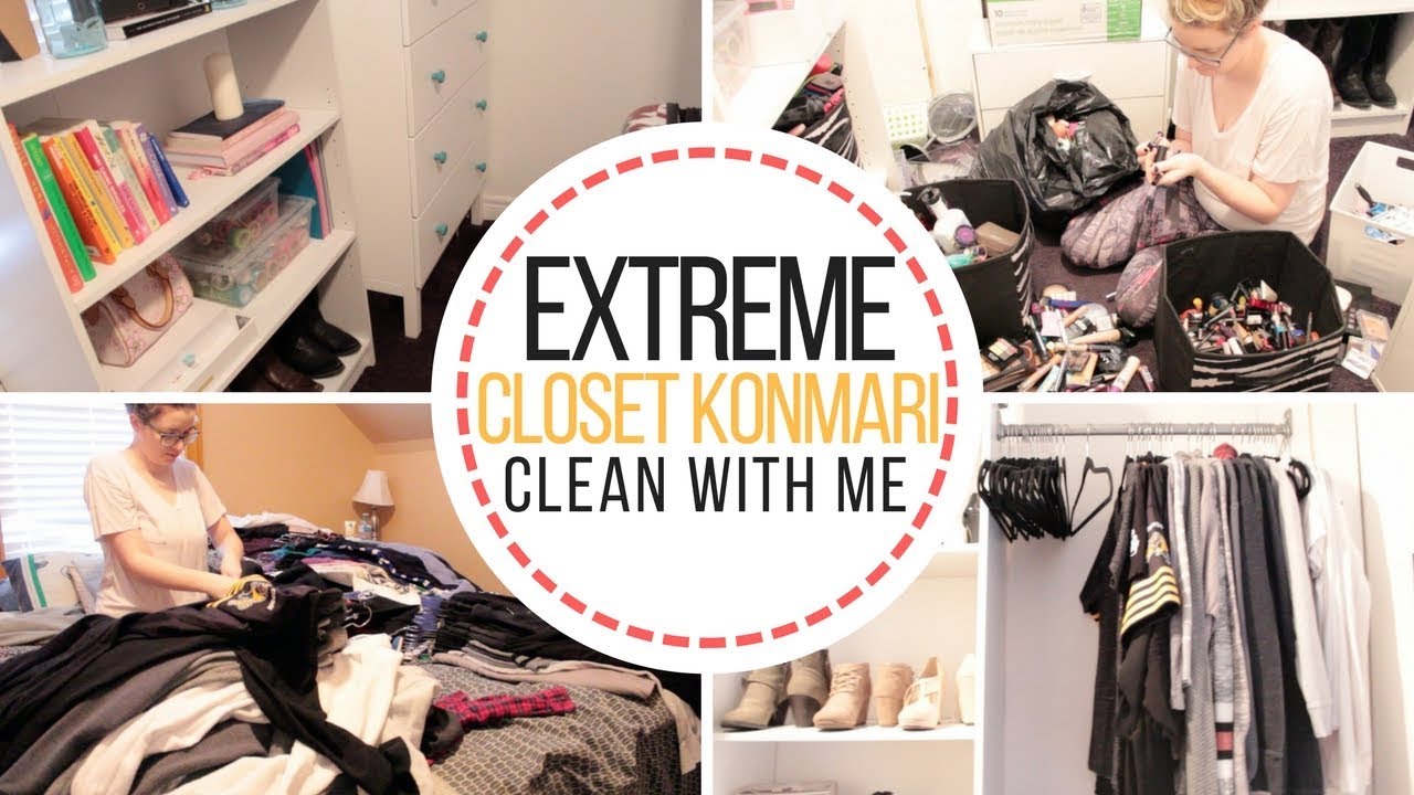Extreme Closet Clean Out | Konmari Method | Organize With Me | Navigating Nicole | 2018