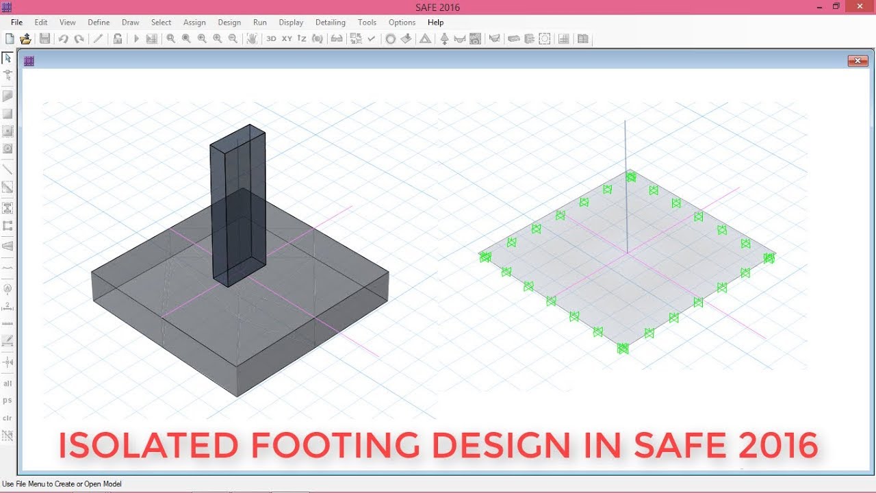 Isolated Footing Design in Safe 2016