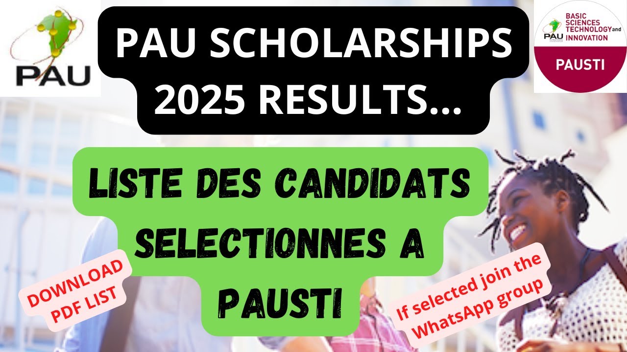 PAU Scholarships 2025 &ndash; Results OUT!  Full List of Selected Candidates (PAUSTI)