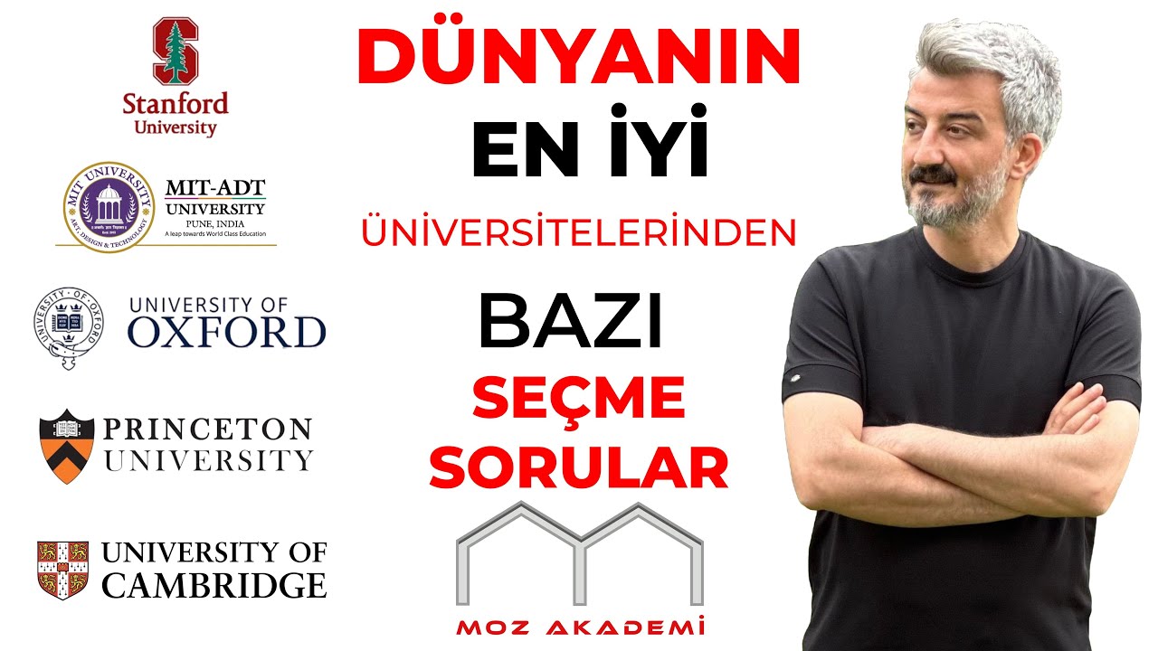 DÜNYANIN EN İYİ ÜNİVERSİTELERİNDE SORULAN SEÇME MATEMATİK SORULARI!