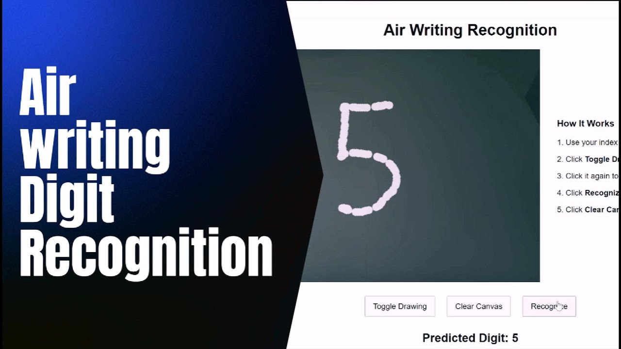 Air Writing Digit Recognition with Deep Learning ✋➡️🔢