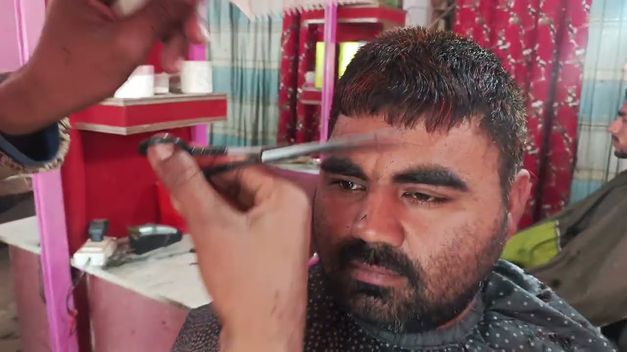 99 Year Old ASMR Fast Hair Cutting With Barber Old 