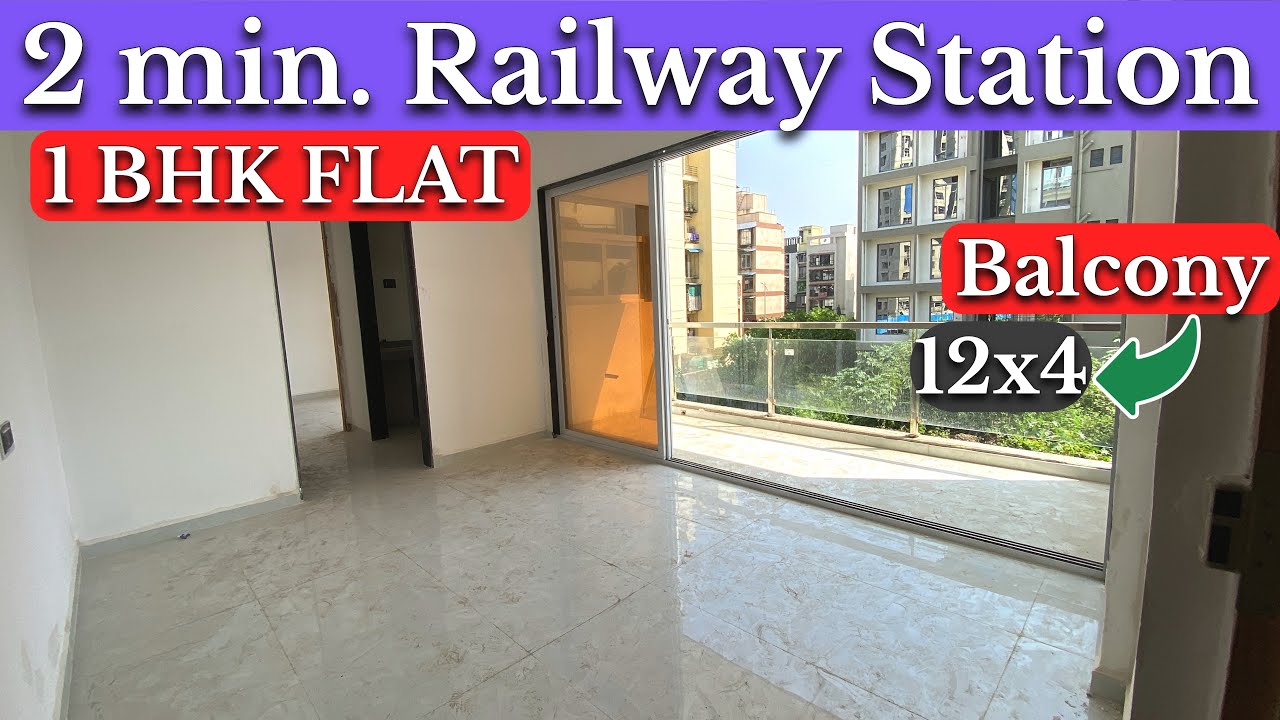 1 BHK FLAT रेलवे स्टेशन से सिर्फ 2 मिनट की दूरी पर | NAVI MUMBAI