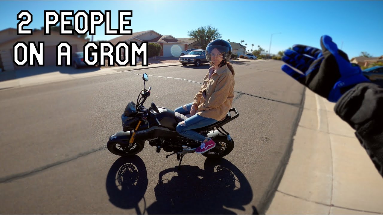 Riding the Honda Grom with a Passenger