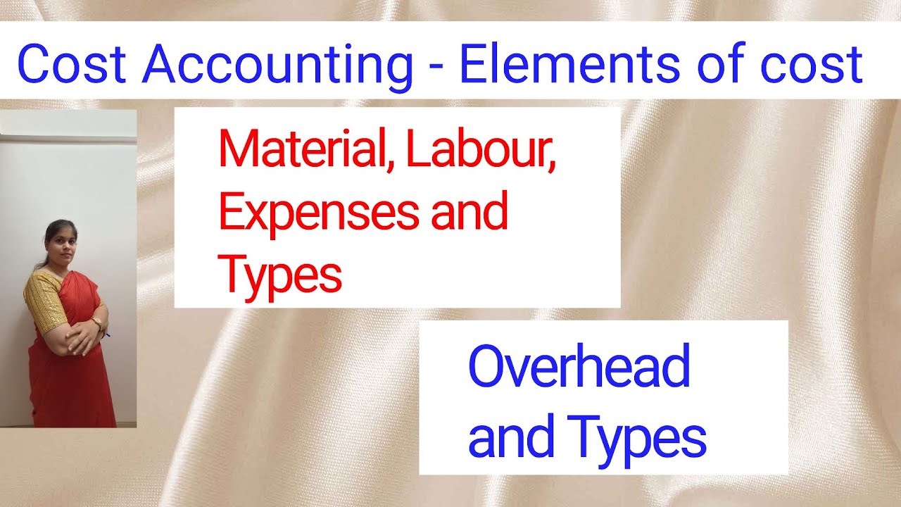 Cost Accounting - Elements of Cost | For B.COM, BBA