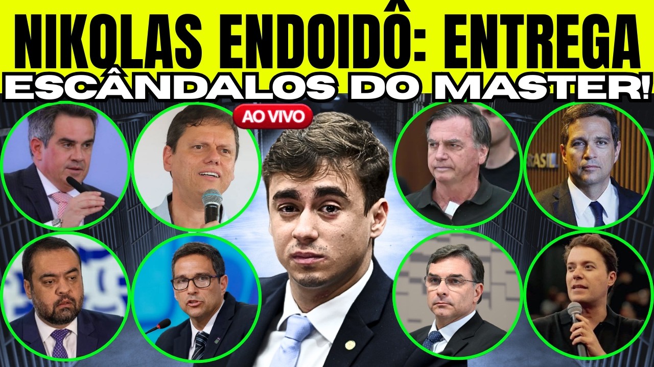 [AO VIVO] NIKOLAS TÁ DOIDO E ENTREGA ESCÂNDALOS BILIONÁRIOS DA FRAUDE DO BANCO MASTER!